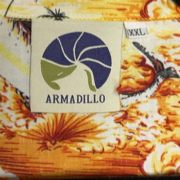 Mens Tropical Shirt XXL Swordfish Palm Trees Sailboats Flowers Sunshine Island - Picture 6 of 16